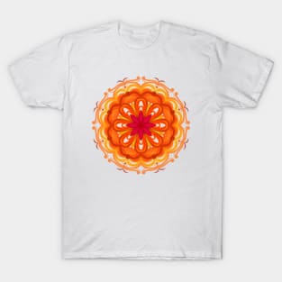 mandala orange T-Shirt